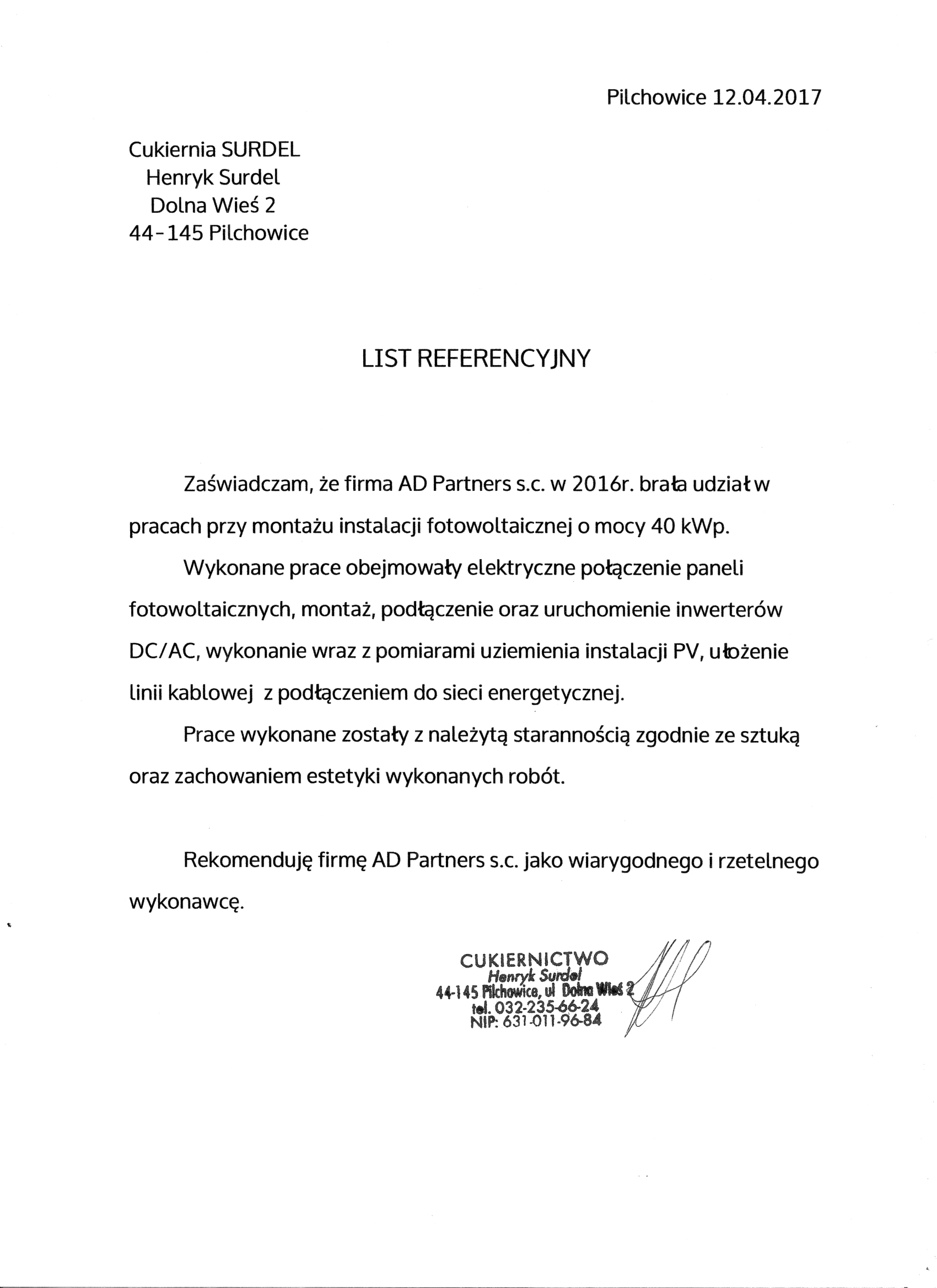 Referencje Pilchowice-1